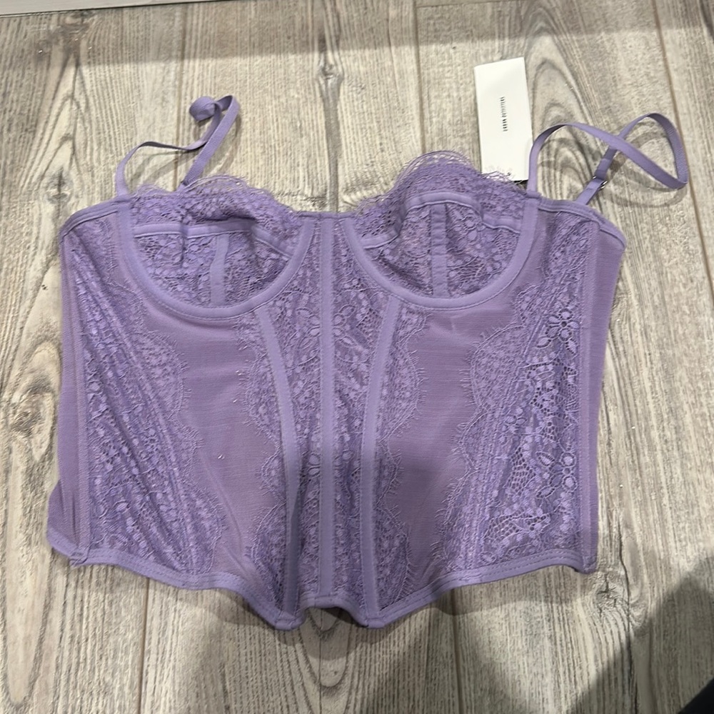 Urban Outfitters Lilac Purple Corset Top Medium